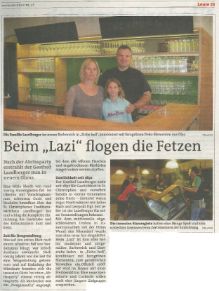 Bezirksblatt Abrissparty Lazelberger